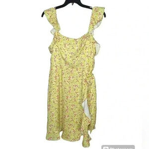 BCBGeneration Floral flutter sleeve sundress sz 16